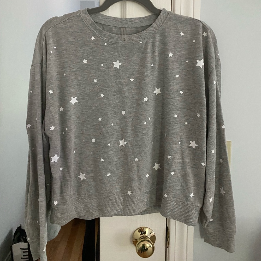 Z Supply Cropped Star Crew Neck
